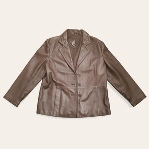 Vintage Brown Leather Jacket